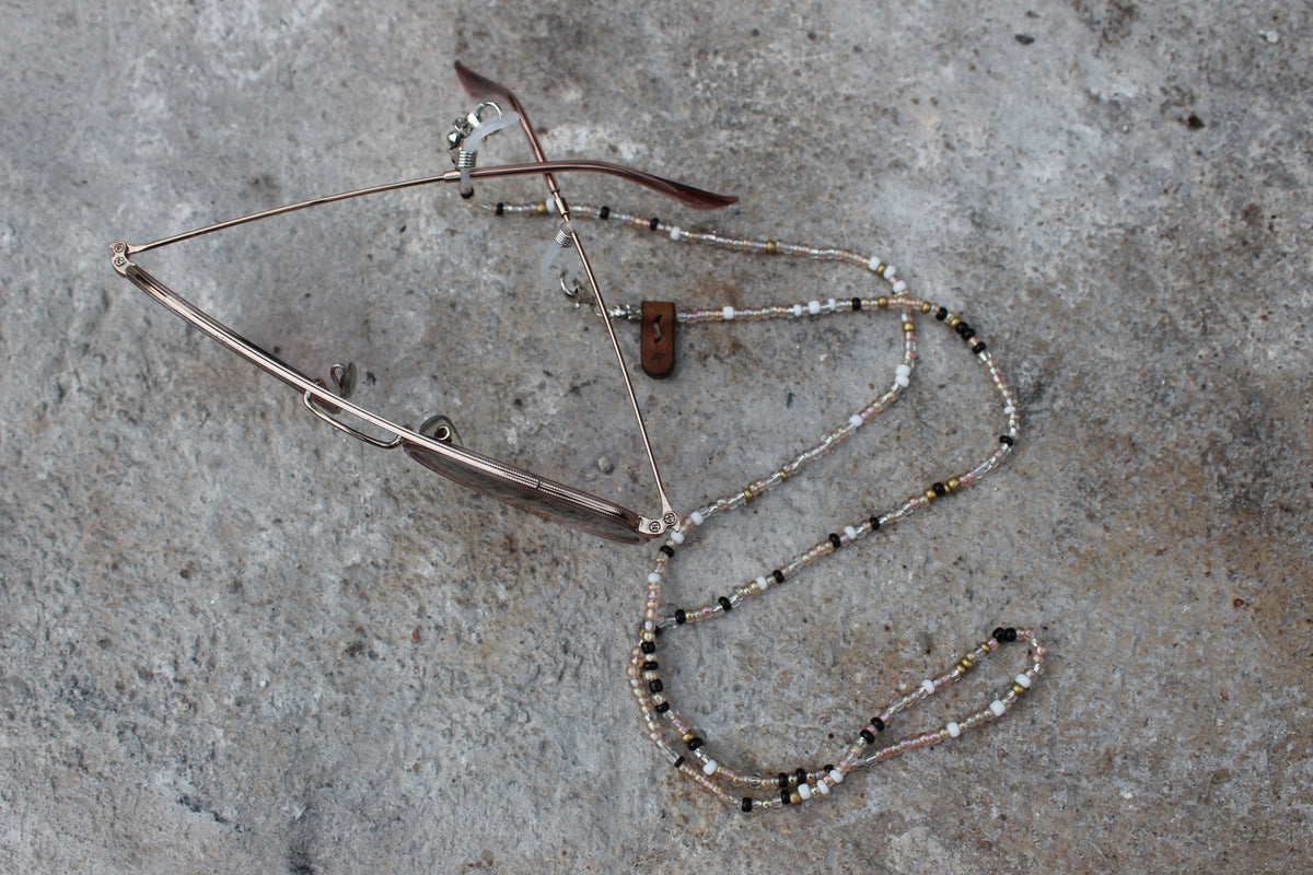 Sunglasses with a beaded toutjie